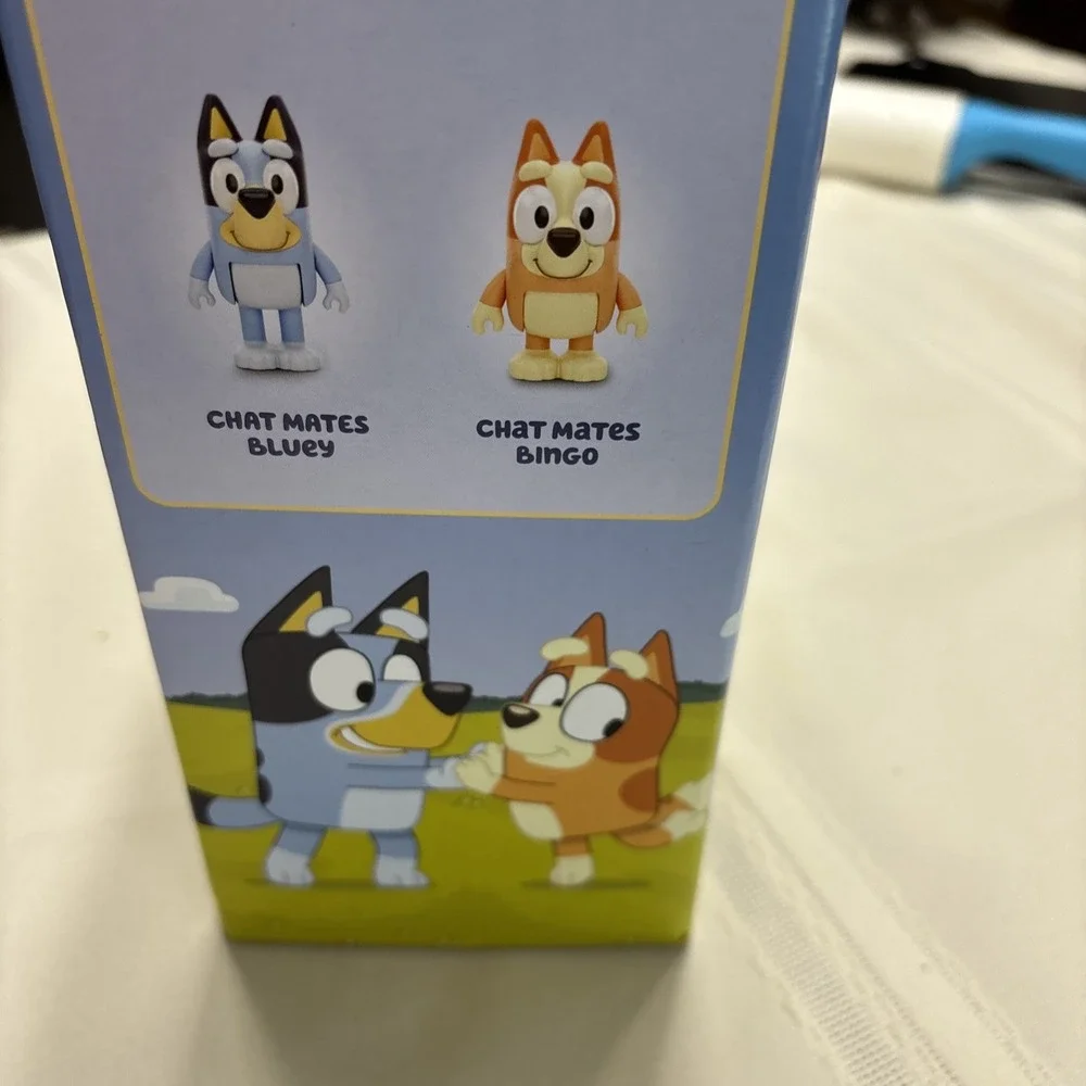 Bluey Chat Mates Chilli & Bandit Talking Figures 10 Phrases Moose Toys New